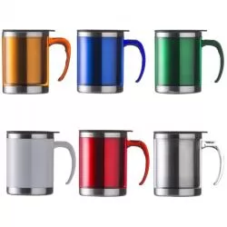 Caneca Acrílica e Inox com Tampa Plástica Personalizada Para dar de brinde